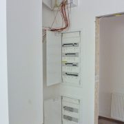 Relizovaná elektroinstalace v dřevostavbě: Náhled do technické místnosti